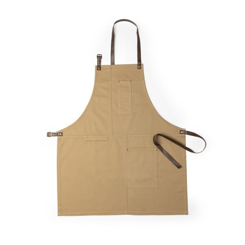 Küchenschürze aus Baumwolle - Braun