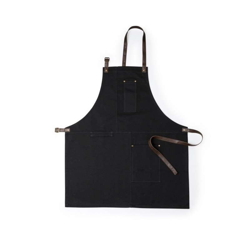 Küchenschürze aus Baumwolle - Schwarz