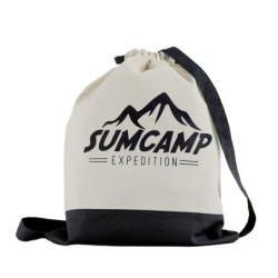 Beutel aus Baumwolle mit Kordel - Schwarz