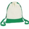 Beutel aus Baumwolle mit Kordel - Grün