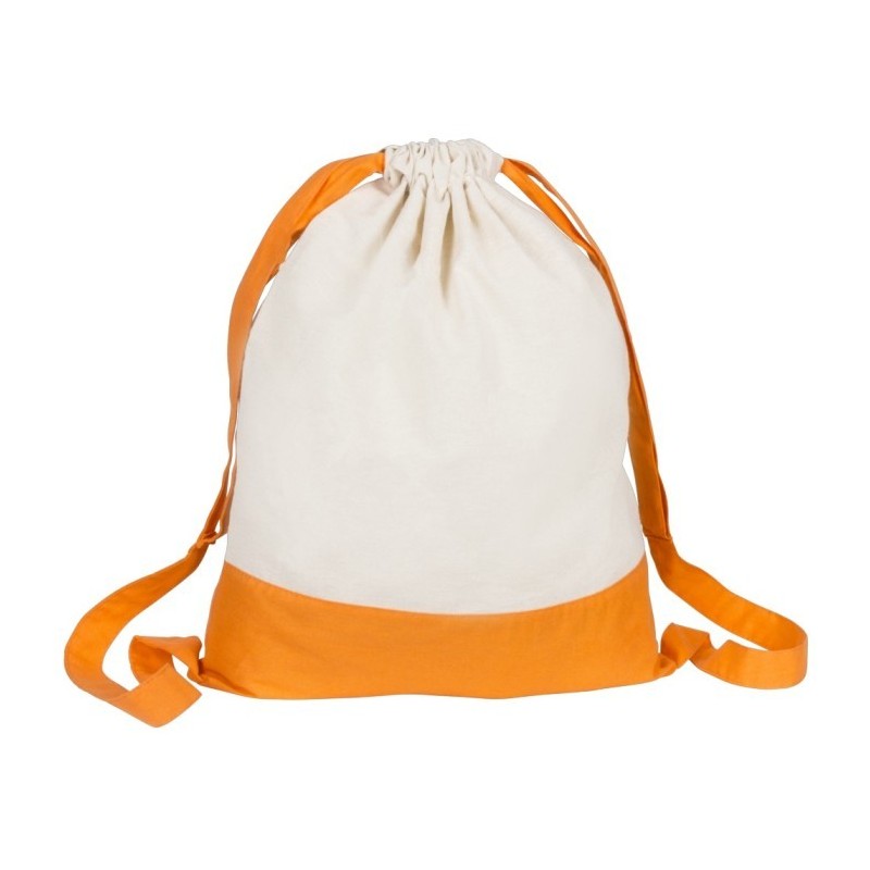 Beutel aus Baumwolle mit Kordel - Orange
