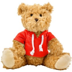 Teddybär mit Kapuze - Rot