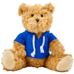 Teddybär mit Kapuze - Blau