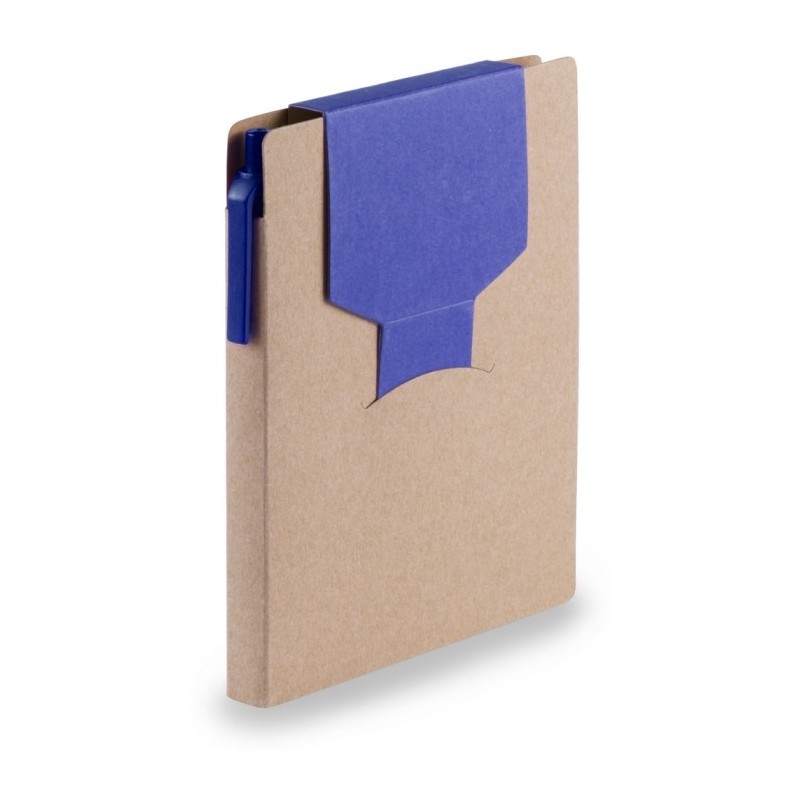 Haftnotizenset, Notizbuch A6, Haftnotizen, Kugelschreiber - Dunkelblau