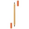 Kugelschreiber aus Bambus 2 in 1, Bleistift "Ewiger" | Mikayla - Orange