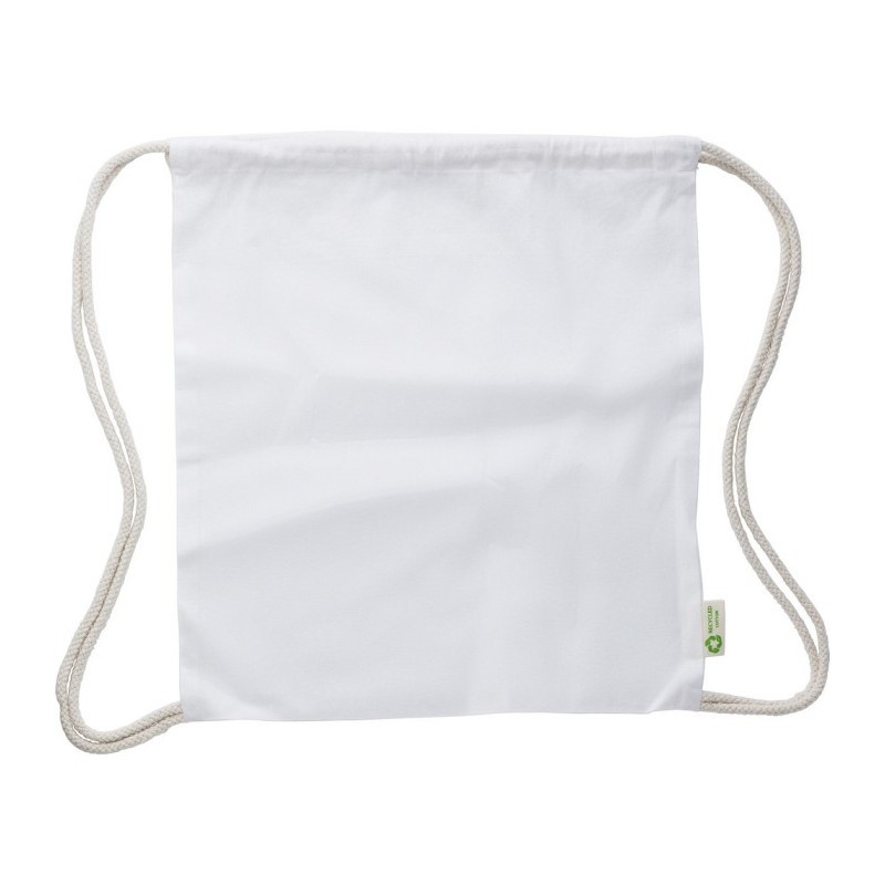 Baumwollbeutel mit Kordelzug - Weiß