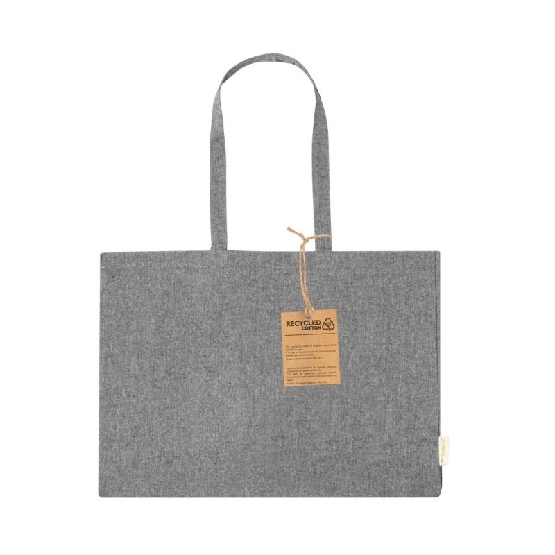 Einkaufstasche aus recycelter Baumwolle - Schwarz