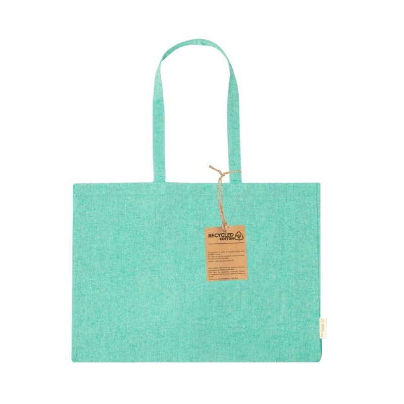 Einkaufstasche aus recycelter Baumwolle - Grün