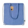 Kordelzugtasche aus recycelter Baumwolle, Einkaufstasche - Blau