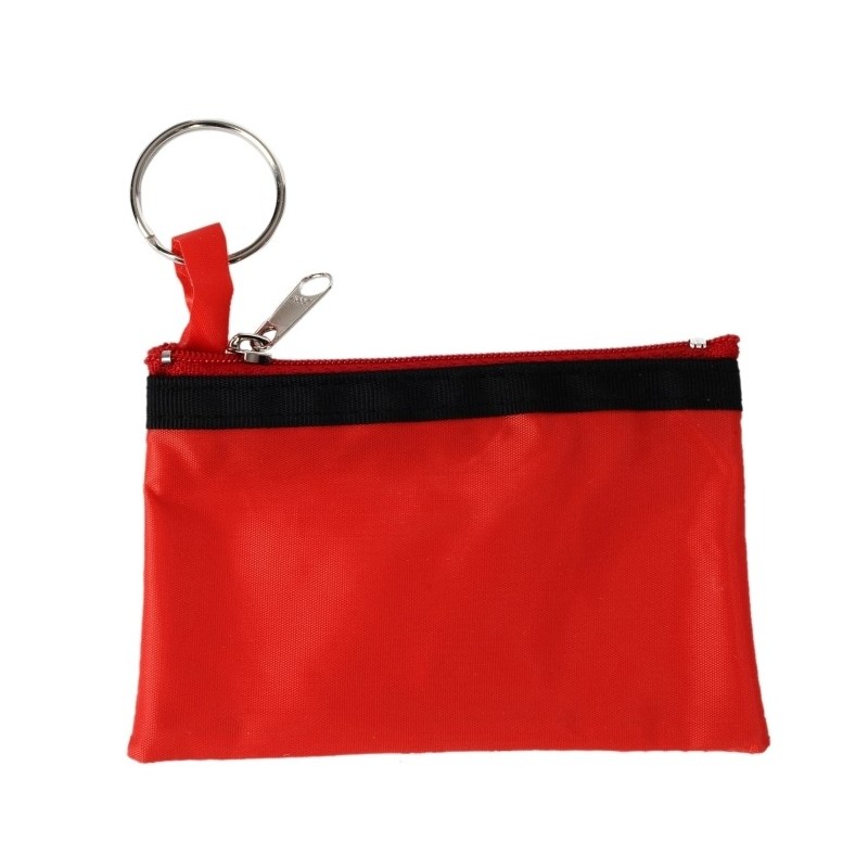 Schlüsseletui, Geldbörse, Schlüsselanhänger - Rot