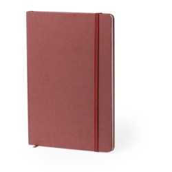 Notizbuch ca. A5 aus recyceltem Karton und Fruchtpapier - Rot