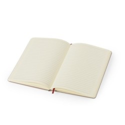 Notizbuch ca. A5 aus recyceltem Karton und Fruchtpapier - Rot