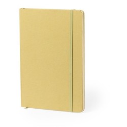 Notizbuch ca. A5 aus recyceltem Karton und Fruchtpapier - Lindgrün