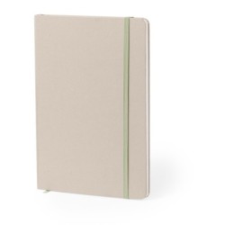 Notizbuch ca. A5 aus recyceltem Karton und Fruchtpapier - Hellbraun