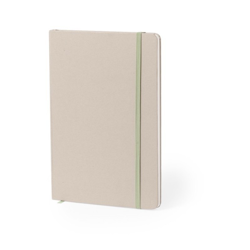 Notizbuch ca. A5 aus recyceltem Karton und Fruchtpapier - Hellbraun