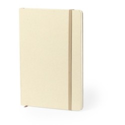 Notizbuch ca. A5 aus recyceltem Karton und Fruchtpapier - Beige