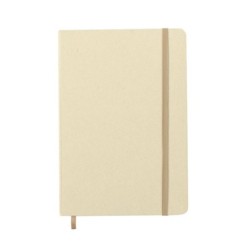 Notizbuch ca. A5 aus recyceltem Karton und Fruchtpapier - Beige