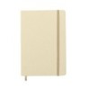 Notizbuch ca. A5 aus recyceltem Karton und Fruchtpapier - Beige