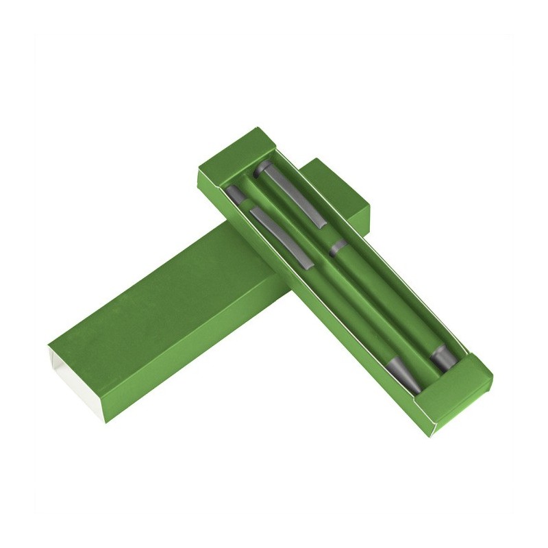 Schreibset, Kugelschreiber und Rollerball - Grün