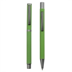 Schreibset, Kugelschreiber und Rollerball - Grün