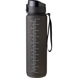 RPET Sportflasche 1000 ml - Schwarz