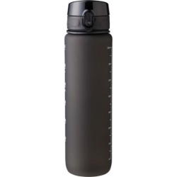 RPET Sportflasche 1000 ml - Schwarz
