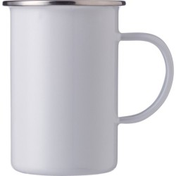 Emaillebecher 550 ml - Weiß