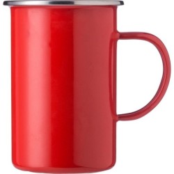 Emaillebecher 550 ml - Rot