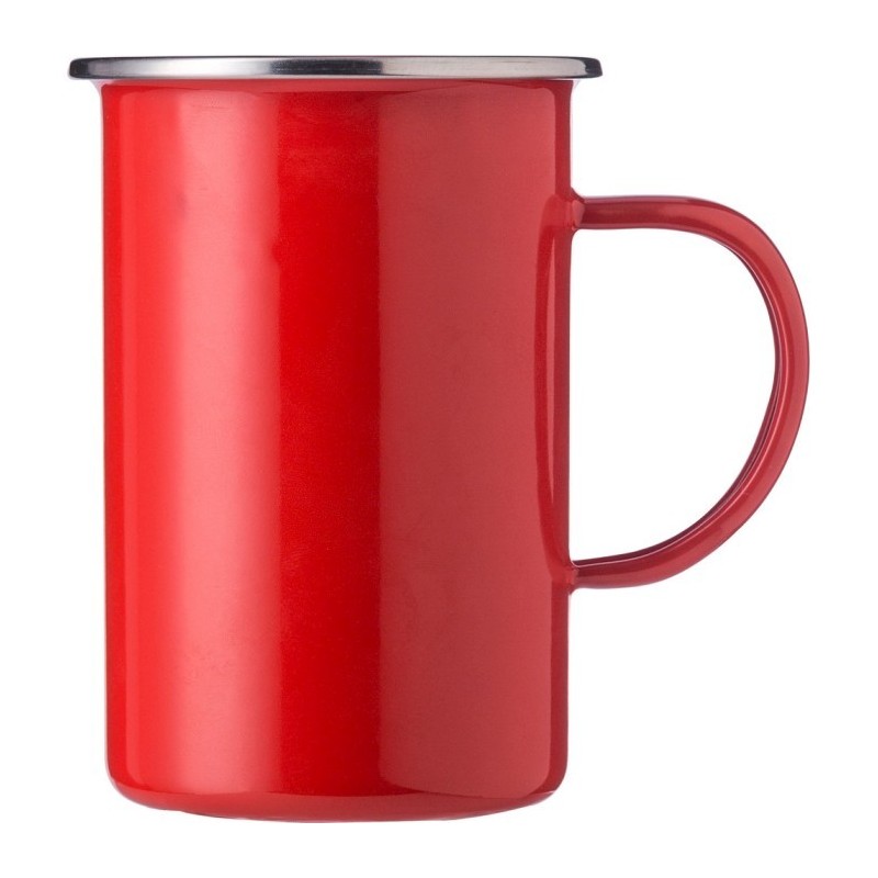 Emaillebecher 550 ml - Rot