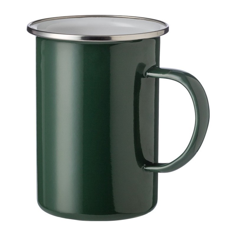 Emaillebecher 550 ml - Grün