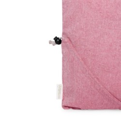 Einkaufstasche aus recycelter Baumwolle, faltbar - Rot