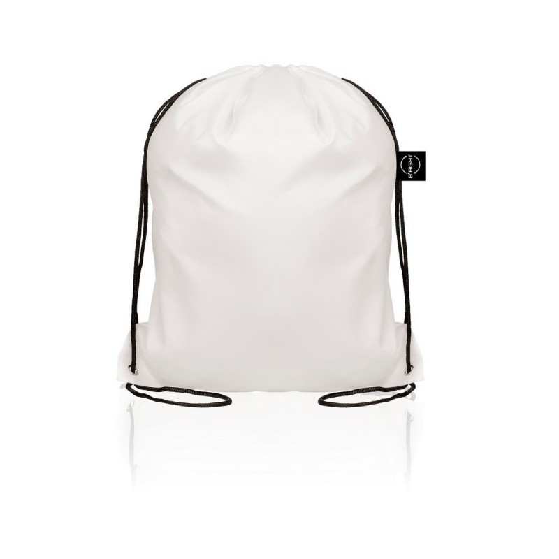 B'RIGHT Beutel mit Kordel aus RPET - Weiß