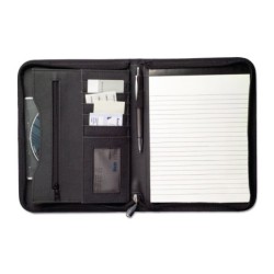 Konferenzmappe A5 mit Notizbuch - Schwarz