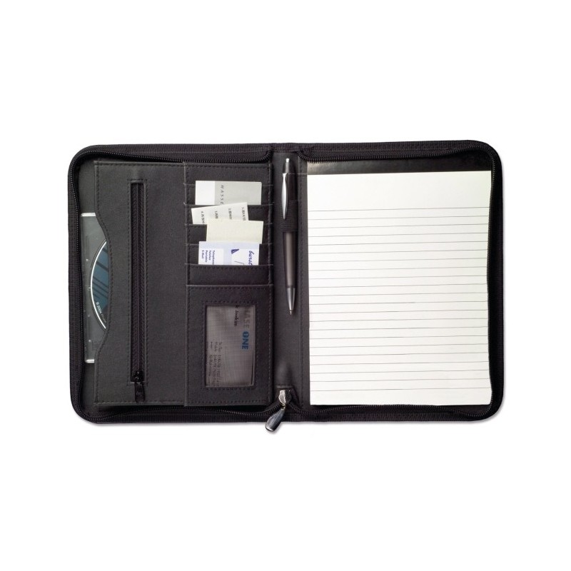 Konferenzmappe A5 mit Notizbuch - Schwarz