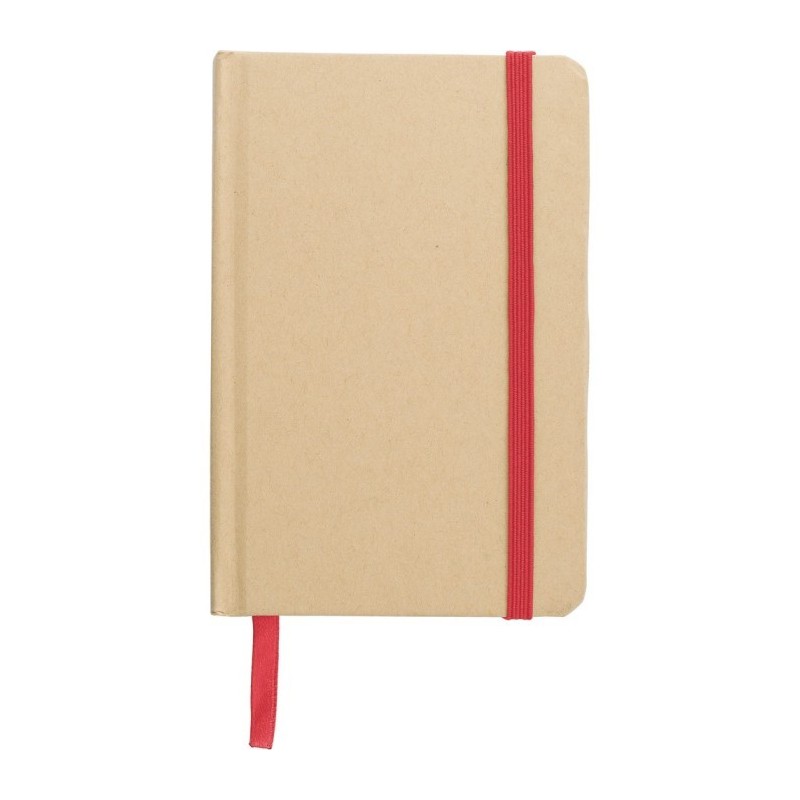 Notizbuch A6 aus recyceltem Kraftpapier, fester Einband