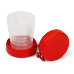 Faltbarer Becher 220 ml mit Karabinerhaken