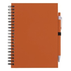 Notizbuch ca. A5 mit Kugelschreiber