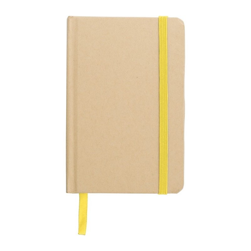 Notizbuch A6 aus recyceltem Kraftpapier, fester Einband