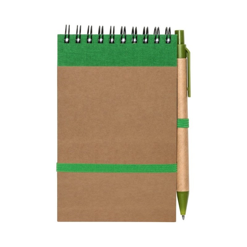 Notizbuch ca. A6 mit Kugelschreiber