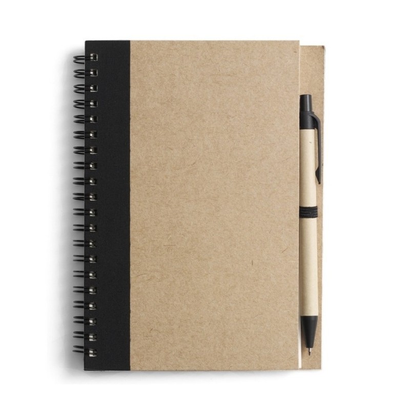 Notizbuch ca. A5 mit Kugelschreiber