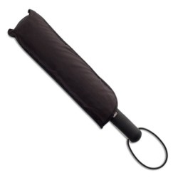 Vernier faltbarer sturmfester Regenschirm - Schwarz