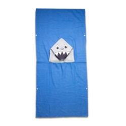 Sharky Poncho-Handtuch mit Kapuze - Blau