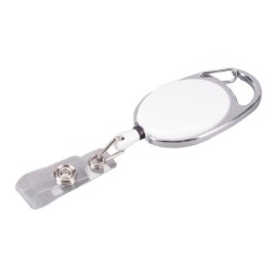 Skipass mit Karabiner - Weiß