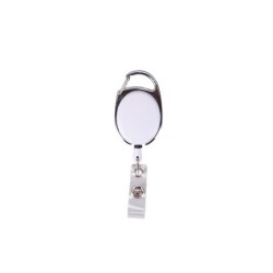 Skipass mit Karabiner - Weiß