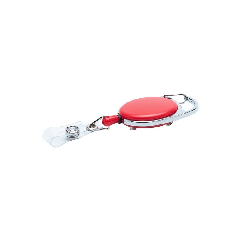 Skipass mit Karabiner - Rot