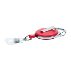Skipass mit Karabiner - Rot
