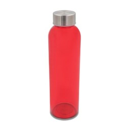 Aqua Kuba  Farbglasflasche 500ml - Rot