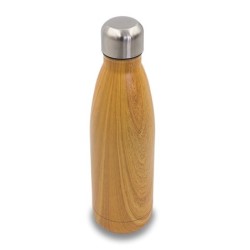Woody Vakuumflasche 500ml - Braun