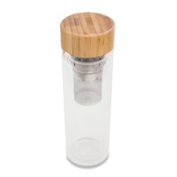 Celler Glasflasche mit Sieb 420ml - Transparent