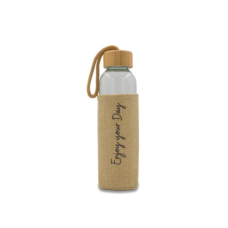 Aquarius  Glasflasche 500ml - Beige